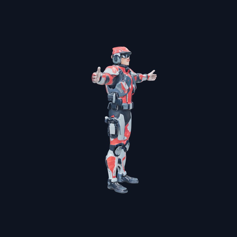 Futuristic Soldier Armor model pack